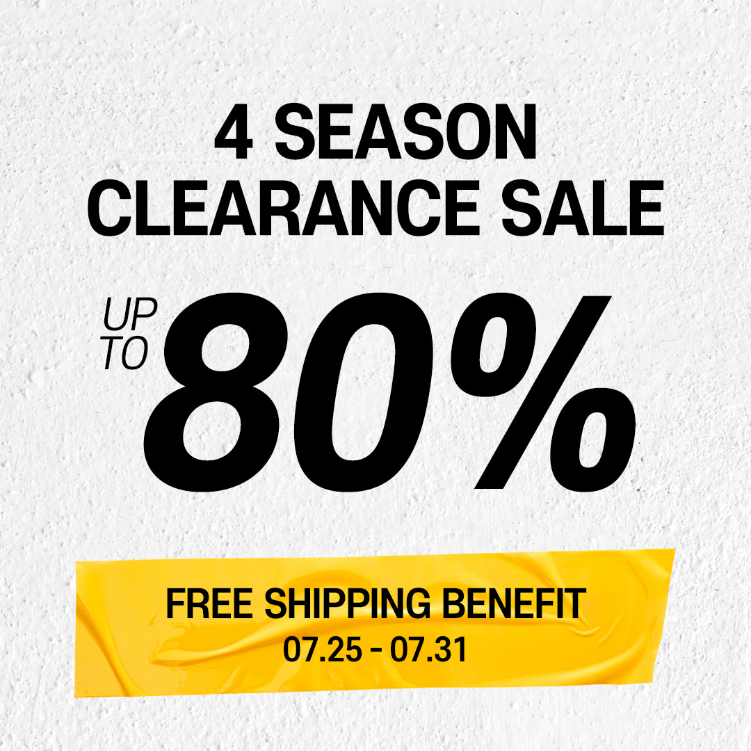 4 SEASON CLEARANCE SALE UP TO 80% OFF(종료)